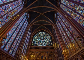 stained glass window paris sainte-chapelle